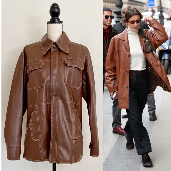 Vintage 70s Faux Leather Jacket - Picture 10 of 10